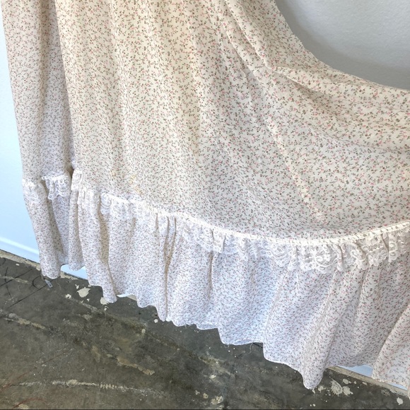 Gunne Sax Ivory Calico Maxi Dress - Picture 5 of 11